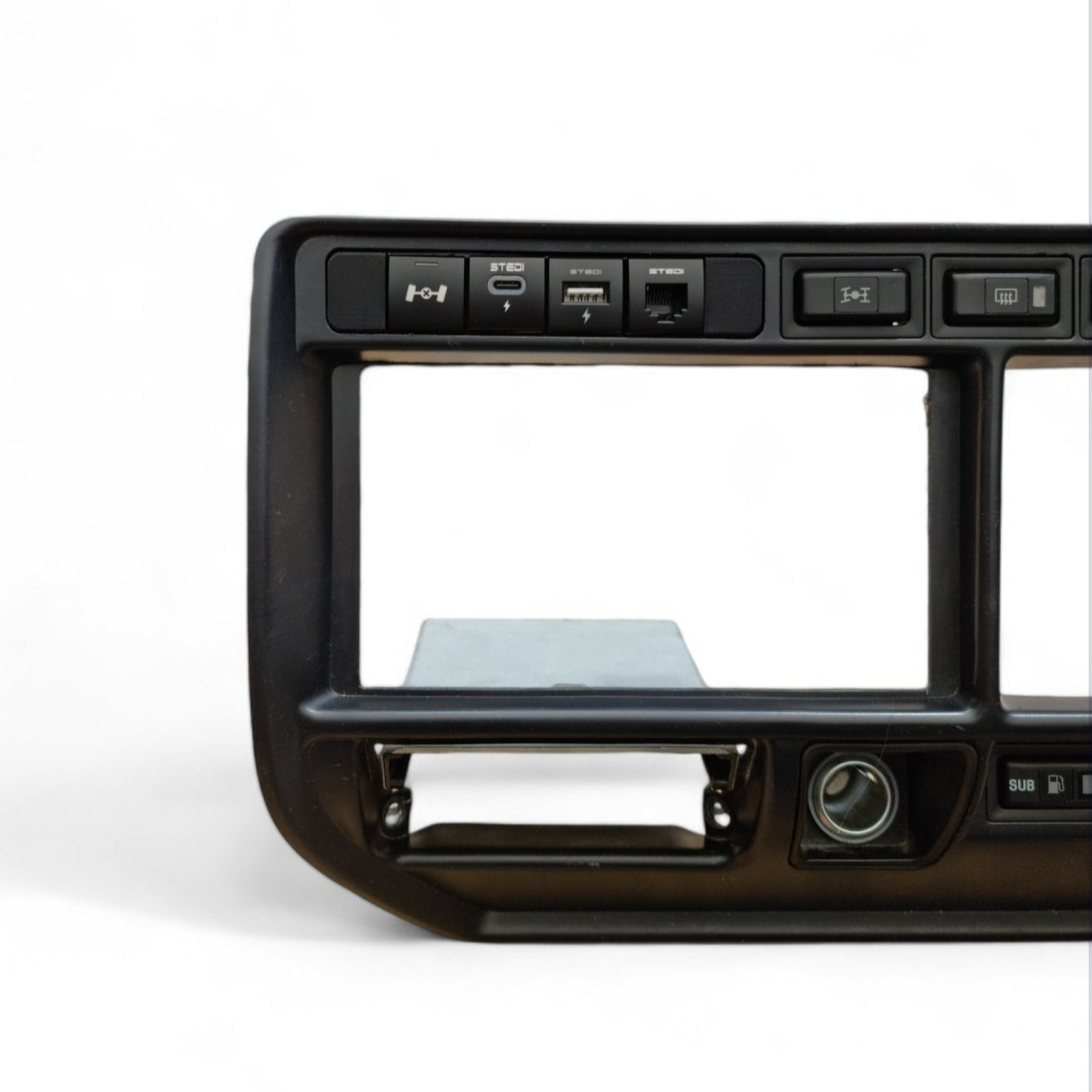 Switch panel to suit 80 series landcruiser top blank dash cubby