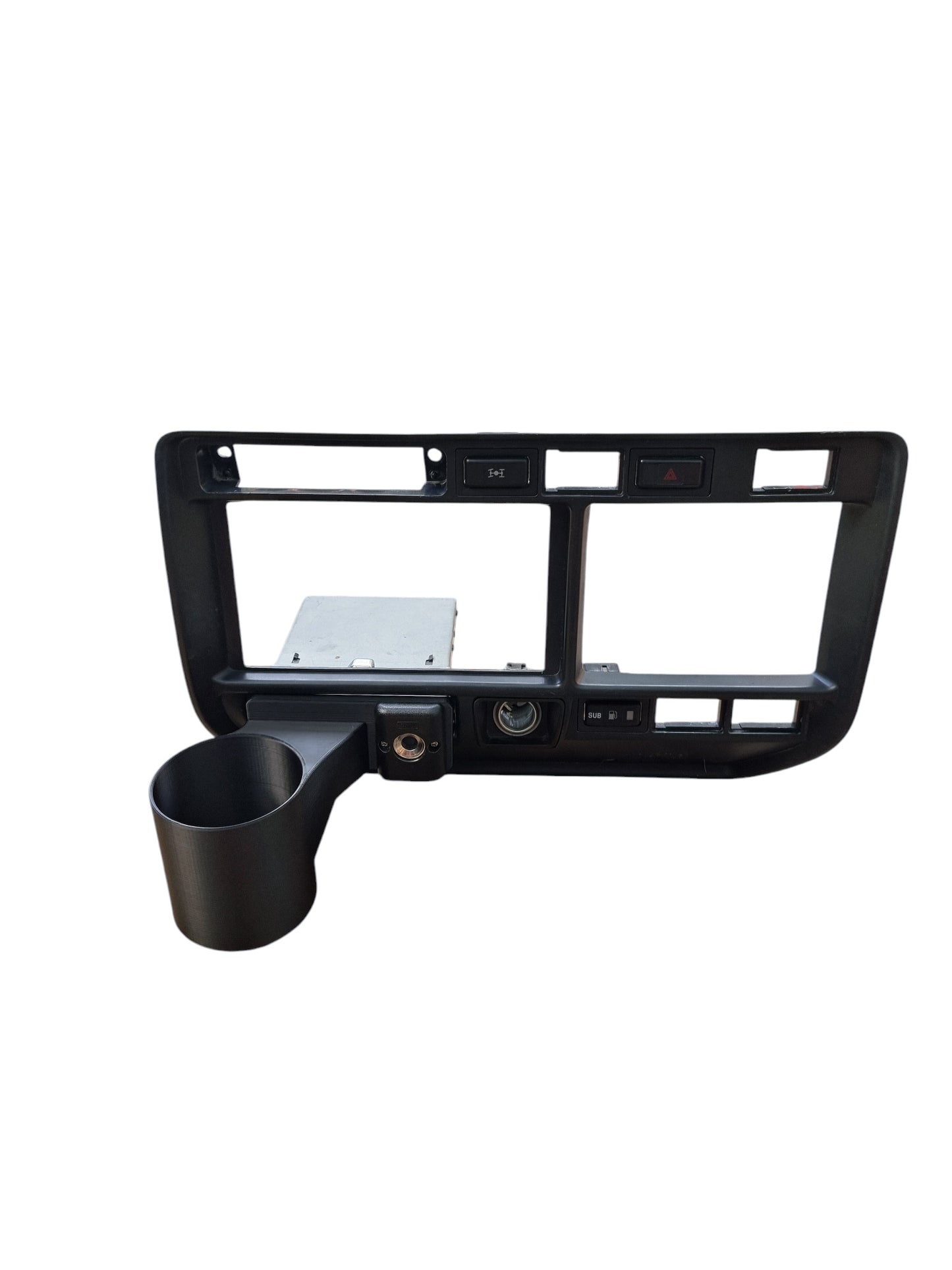 80 series cupholder Ashtray replacement cupholder and GME UNIDEN UHF mount suits 80 series landcruiser Reference part number: 74102-60080