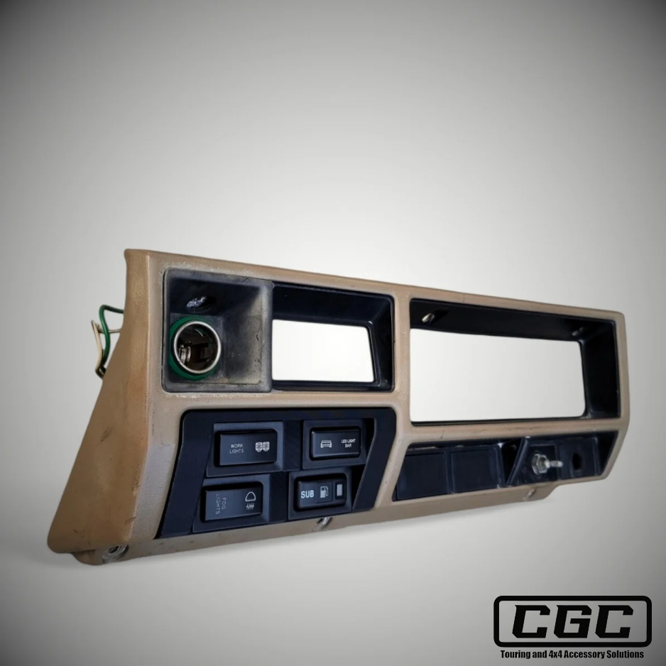 Steel Dash 70 Series AshTray Replacement Switch Panel (Toyota Style) - Suits 73/74/75/78/79