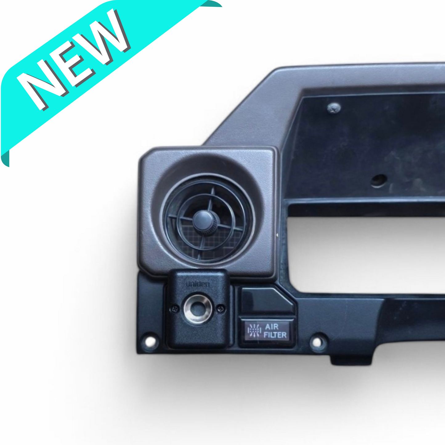 Steel Dash 70 series Mirror switch Blank UHF Mount suits GME UNIDEN Magnetic UHF Handheld Mounts and all Steel Dash 70 Series Landcruisers HDJ79, HZJ79, FZJ79, HDJ78, HZJ78, HZJ75, FJ75, FJ70, FJ73, BJ73, BJ74 and VDJ79 (07-09 Steel Dash Models)