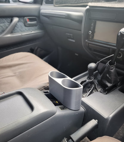 80 Series landcruiser center console cup holder suits HDJ80 HZJ80 FZJ80 FJ80 models with a GXL console
