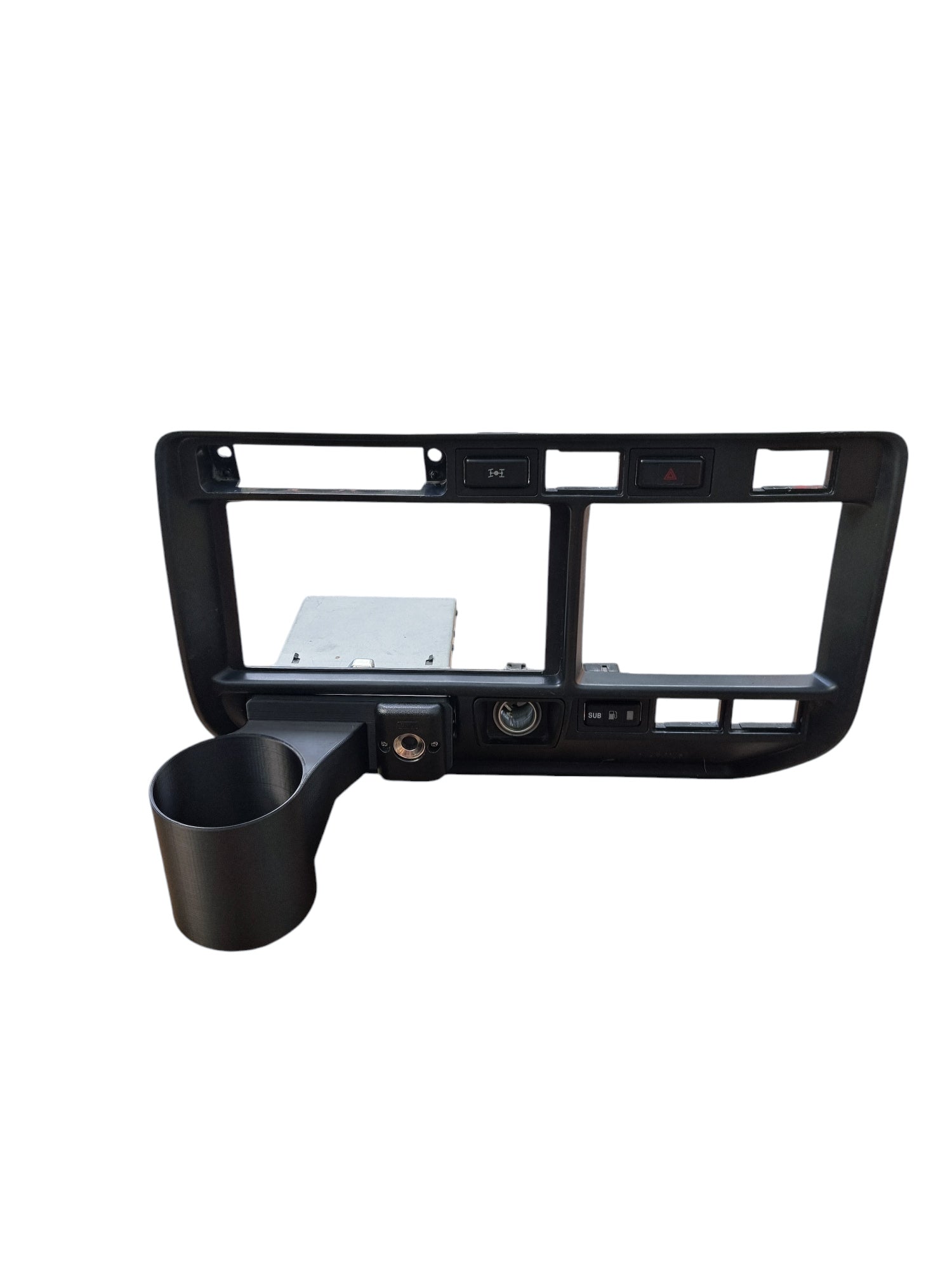 80 series cupholder Ashtray replacement cupholder and GME UNIDEN UHF mount suits 80 series landcruiser Reference part number: 74102-60080
