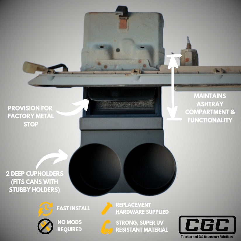Cupholders to suit 60 Series Landcruisers Ashtray Replacement