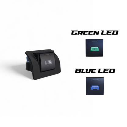 Finally, a clean switch solution for early 80 Series Landcruisers. Our switch adapters suit newer OEM Toyota 22 x 22mm Switches.