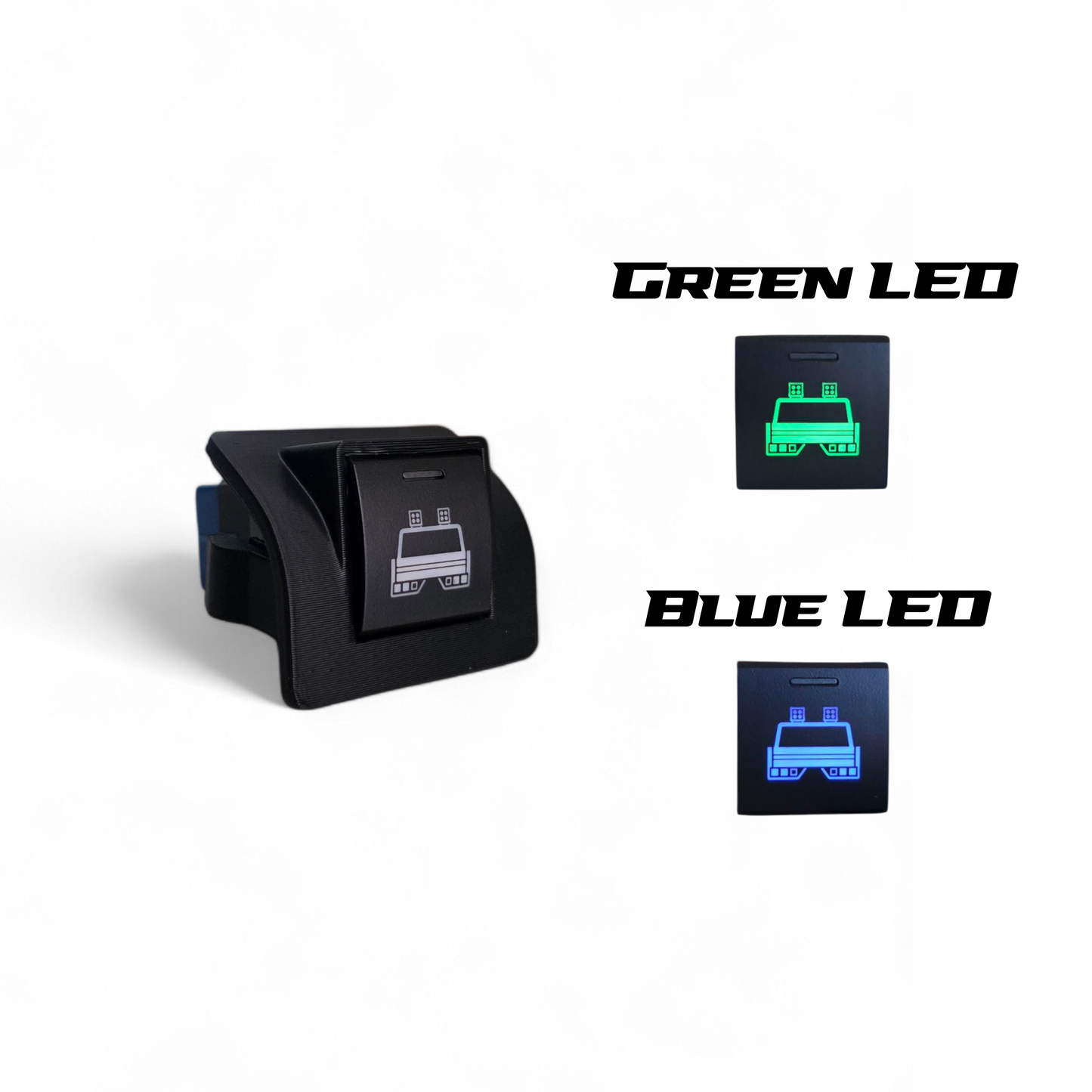 Finally, a clean switch solution for early 80 Series Landcruisers. Our switch adapters suit newer OEM Toyota 22 x 22mm Switches.