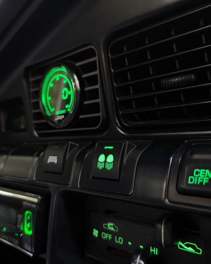 Finally, a clean switch solution for early 80 Series Landcruisers. Our switch adapters suit newer OEM Toyota 22 x 22mm Switches.