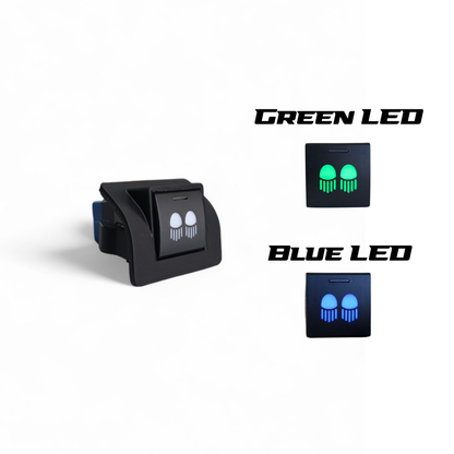 Finally, a clean switch solution for early 80 Series Landcruisers. Our switch adapters suit newer OEM Toyota 22 x 22mm Switches.