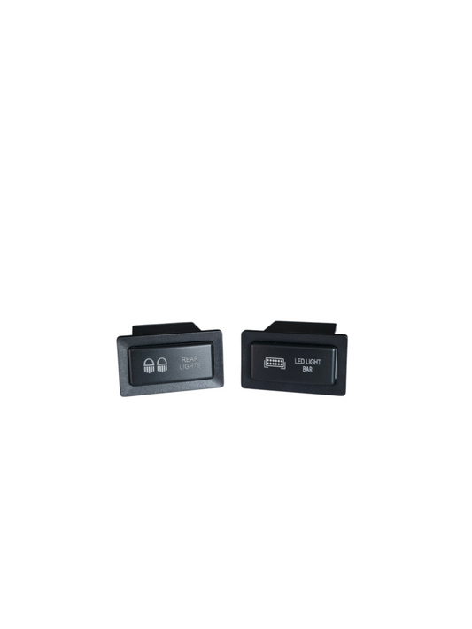 Horizontal Push switches to suit 80 Series Land cruiser, Pre 2005 Hilux and more.